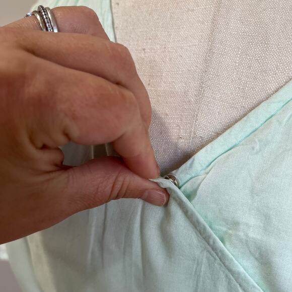 Ivy City Pastel Ombre Tiered Maxi Wrap Dress Cottagecore Spring  Dress Sz S/M - Picture 8 of 11